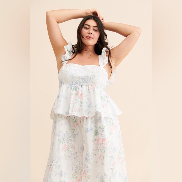 SELKIE x Anthropologie Weekender Wide-Leg Jumpsuit, EUC, Size L - Picture 5 of 8